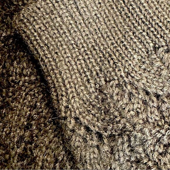 Ralph Lauren Collection Fall 2010 Hand Knit Black Alpaca Pointelle Turtleneck - Picture 6 of 16